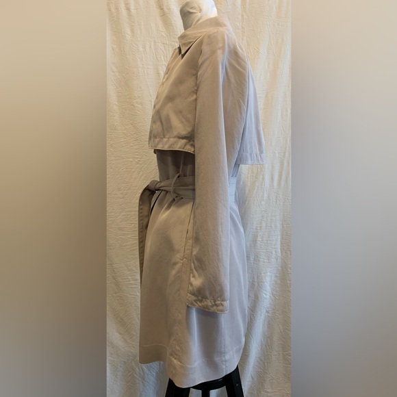 Club Monaco Beige Belted Spring Trench Coat Lightweight Jacket - Picture 4 of 6